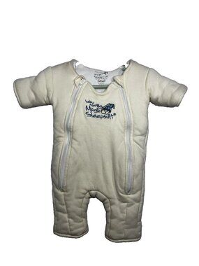 Baby Merlin's Magic Sleepsuit Size Small 3-6 Months Yellow Soft Cotton